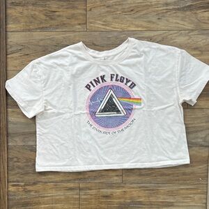 Pink Floyd Cream T-Shirt with Prism Design